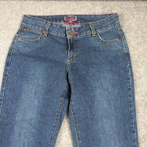 Wrangler Jeans Womens 9/10 Premium Patch Blue Bootcut Denim Western‎ Cowgirl Y2K